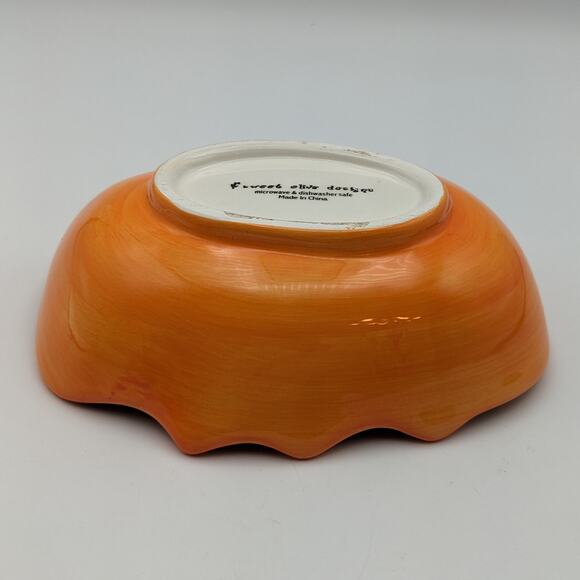 Ceramic Halloween Decor Pumpkin Mug Bat Candy Dish Glazed Coffee Jack o'Lantern - Picture 11 of 11